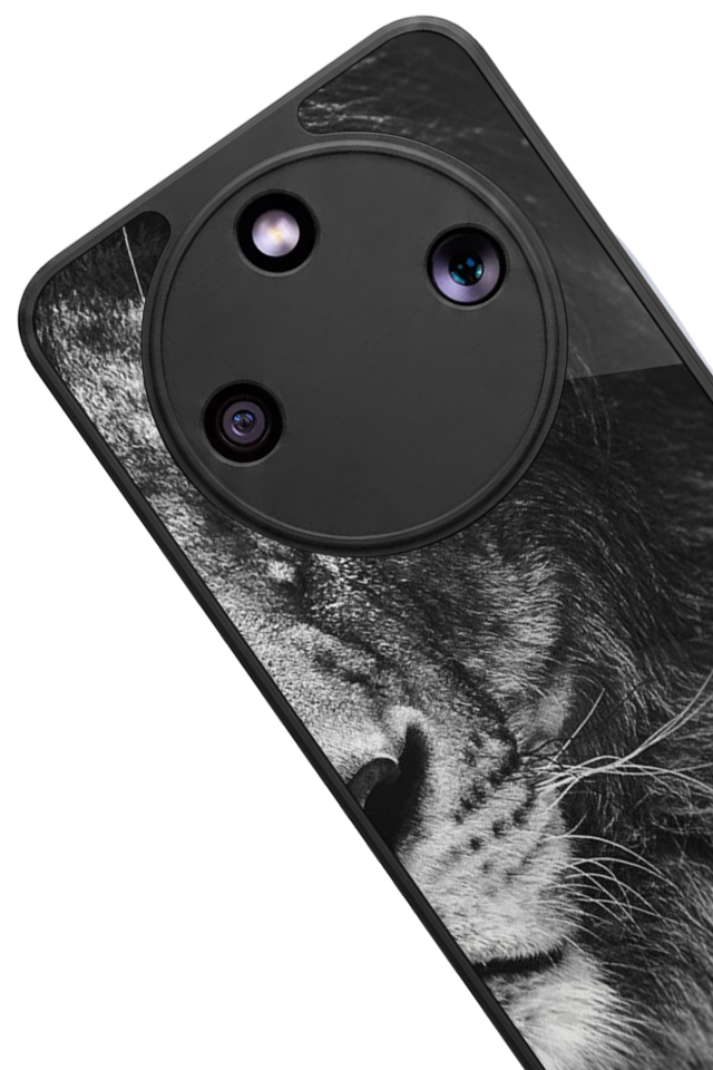 Honor Magic 8 Lite Uyumlu Aslan Tasarımlı Glossy Premium Kılıf