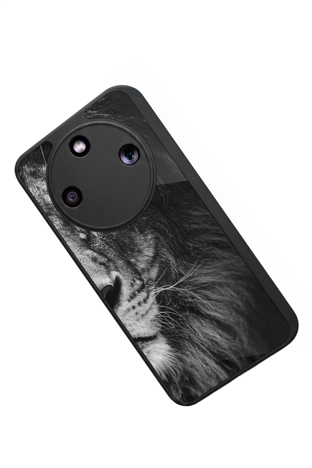 Honor Magic 8 Lite Uyumlu Aslan Tasarımlı Glossy Premium Kılıf