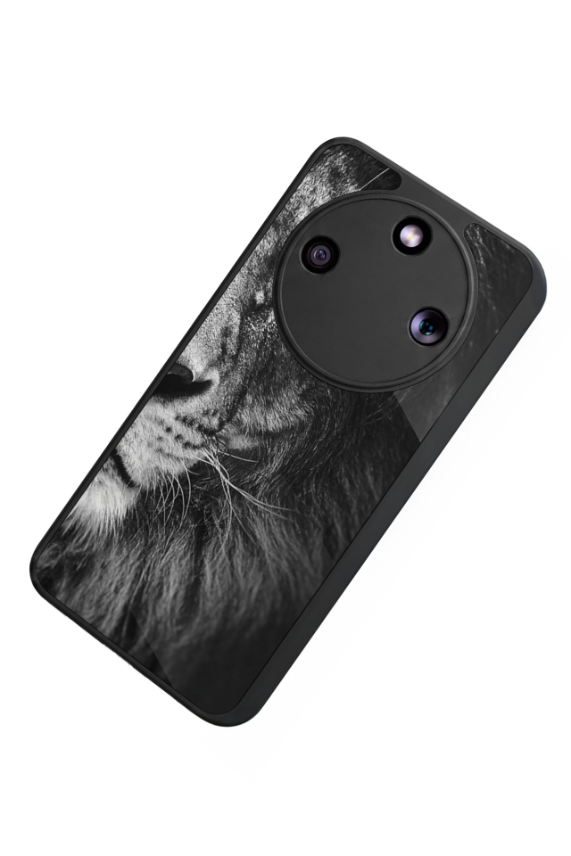 Honor Magic 8 Lite Uyumlu Aslan Tasarımlı Glossy Premium Kılıf