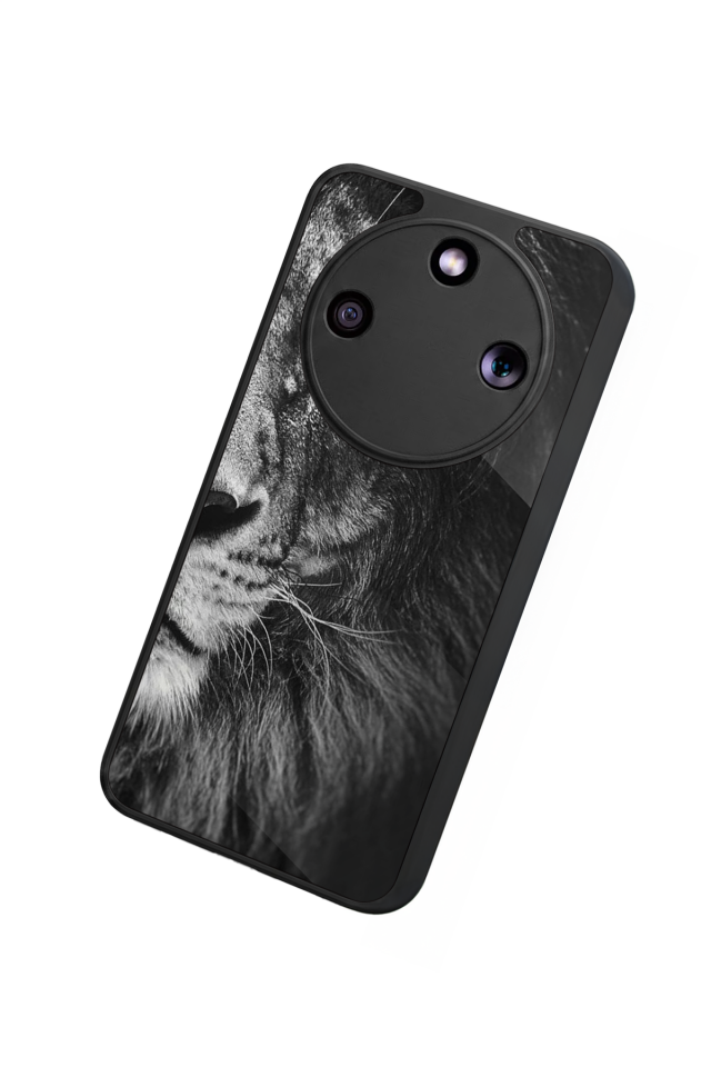 Honor Magic 8 Lite Uyumlu Aslan Tasarımlı Glossy Premium Kılıf