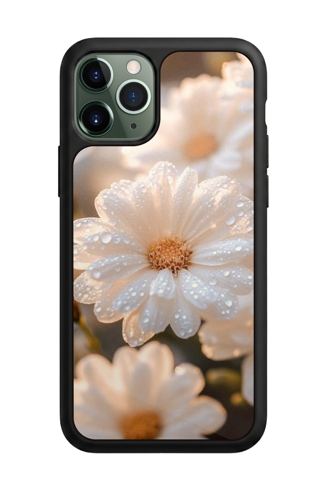 iPhone 11 Pro Uyumlu Cicek Tasarımlı Glossy Premium Kılıf