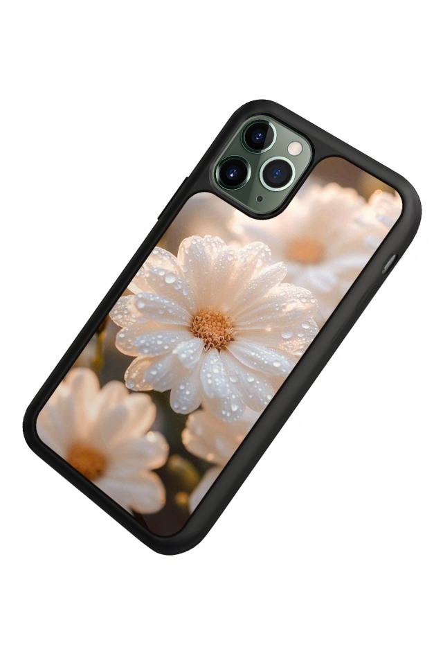 iPhone 11 Pro Uyumlu Cicek Tasarımlı Glossy Premium Kılıf
