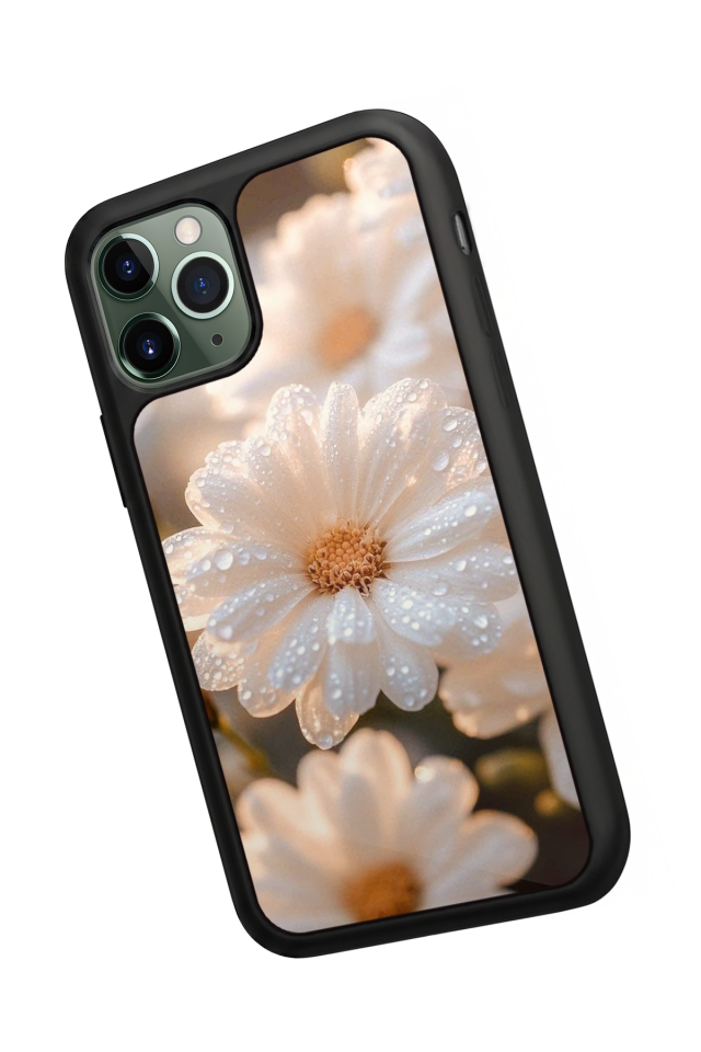 iPhone 11 Pro Uyumlu Cicek Tasarımlı Glossy Premium Kılıf