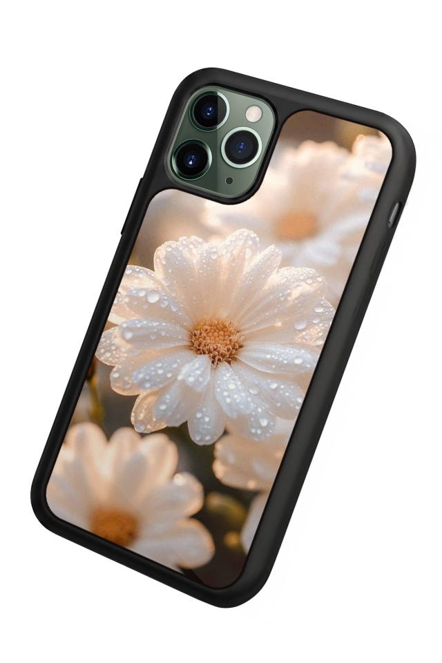 iPhone 11 Pro Uyumlu Cicek Tasarımlı Glossy Premium Kılıf