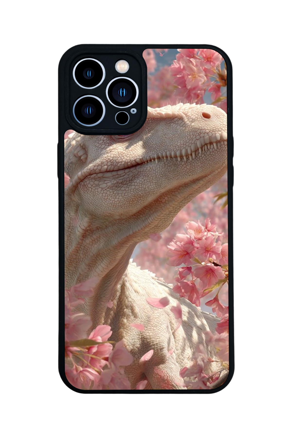 iPhone 12 Pro Max Uyumlu Dinazor Tasarımlı Glossy Premium Kılıf