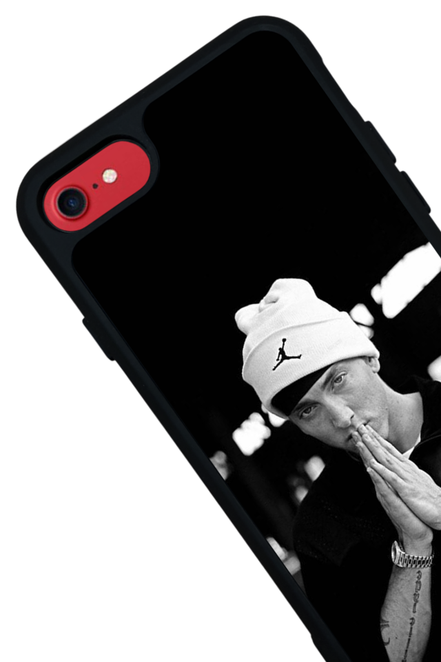 iPhone SE Uyumlu Eminem Tasarımlı Glossy Premium Kılıf