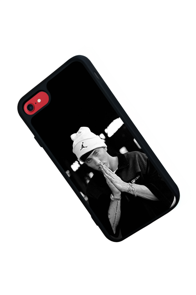 iPhone SE Uyumlu Eminem Tasarımlı Glossy Premium Kılıf