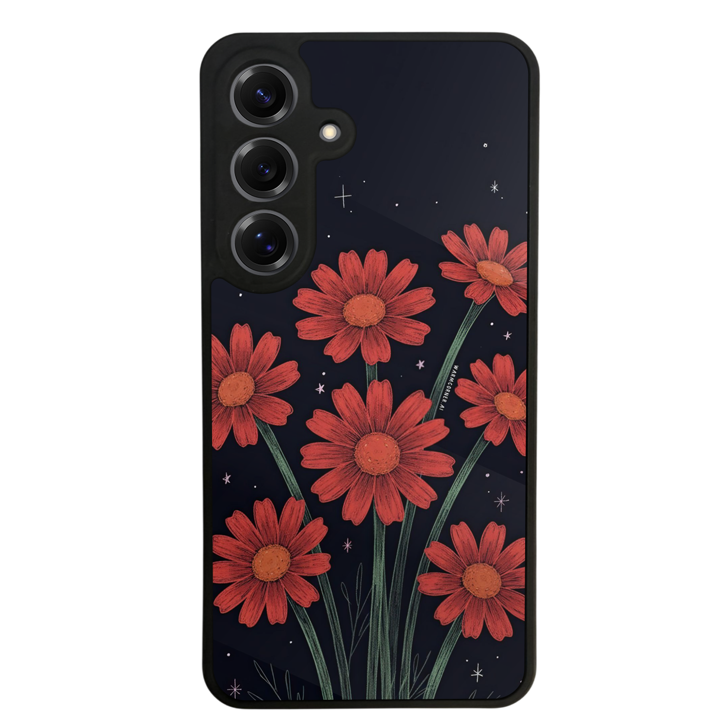 Samsung Galaxy S25 Uyumlu Floral Tasarımlı Glossy Premium Kılıf