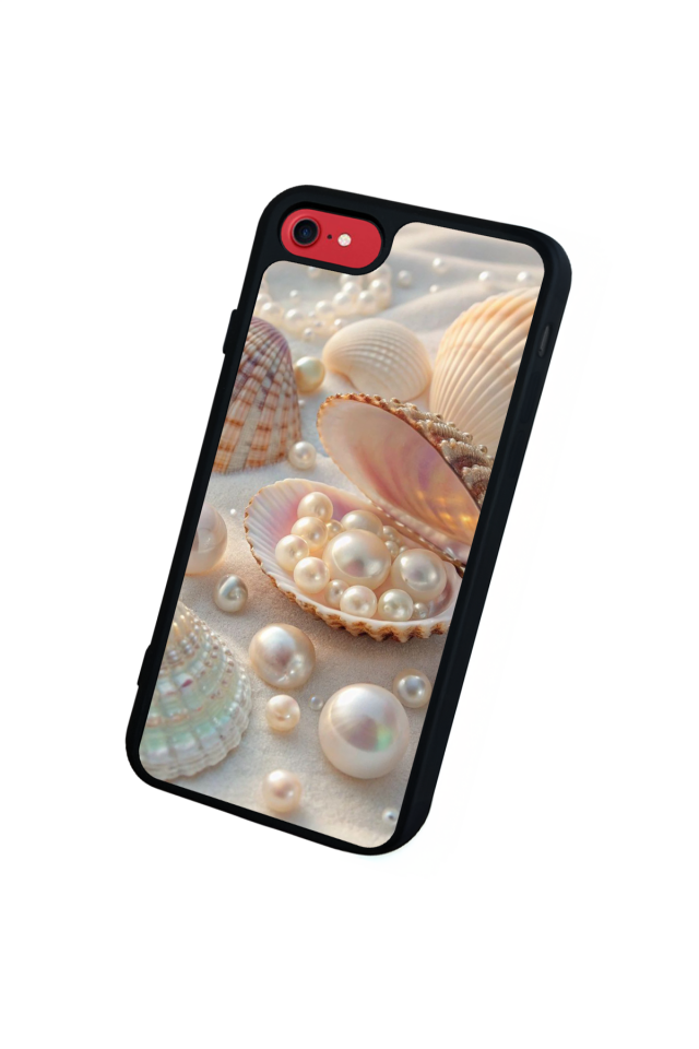 iPhone 7 Uyumlu  İnci Tasarımlı Glossy Premium Kılıf
