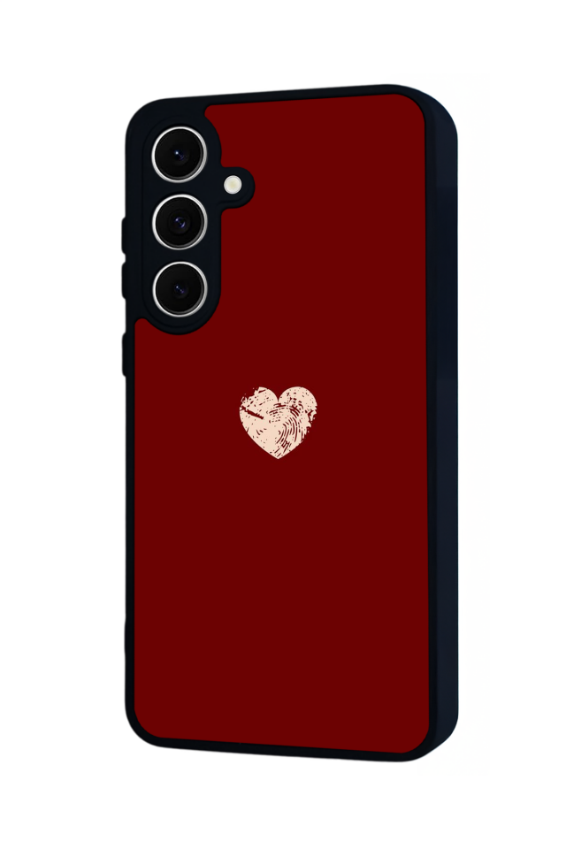 Samsung Galaxy S24 FE Uyumlu Kalp Love Tasarımlı Glossy Premium Kılıf