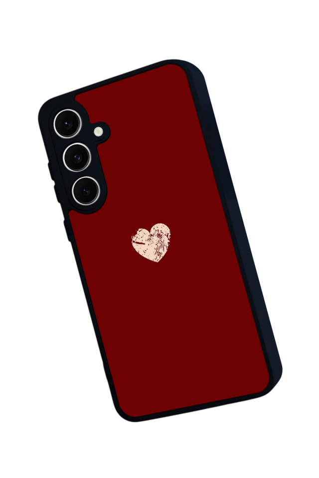 Samsung Galaxy S24 FE Uyumlu Kalp Love Tasarımlı Glossy Premium Kılıf