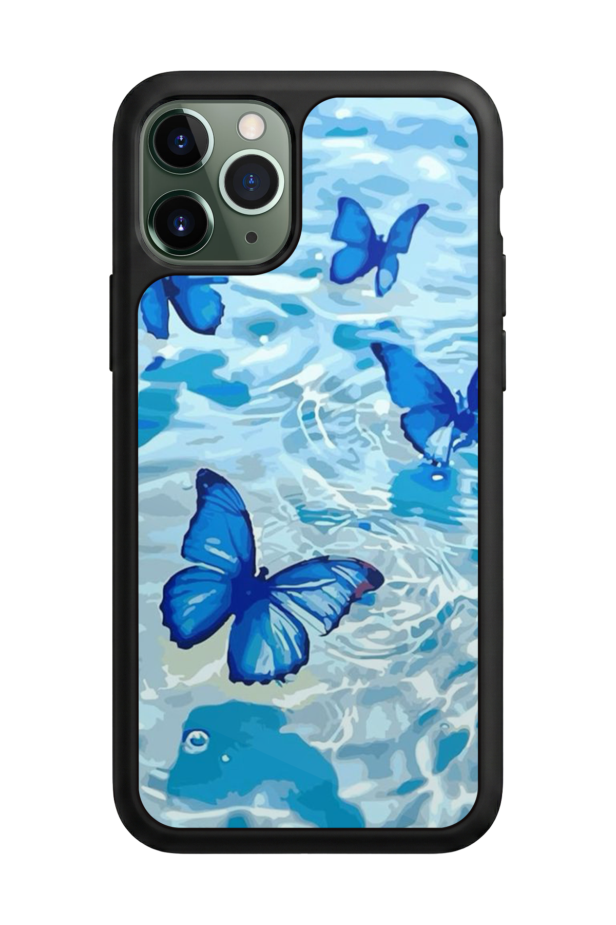 iPhone 11 Pro Max Uyumlu Kelebek Tasarımlı Glossy Premium Kılıf
