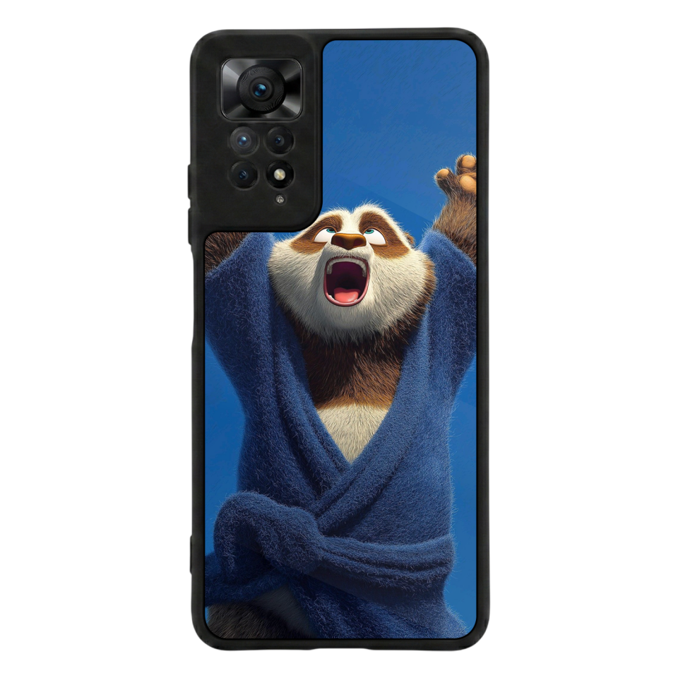 Xiaomi Redmi Note 12 Pro Uyumlu Kung Fu Panda Tasarımlı Glossy Premium Kılıf