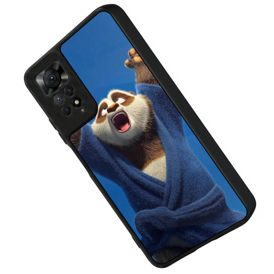 Xiaomi Redmi Note 12 Pro Uyumlu Kung Fu Panda Tasarımlı Glossy Premium Kılıf