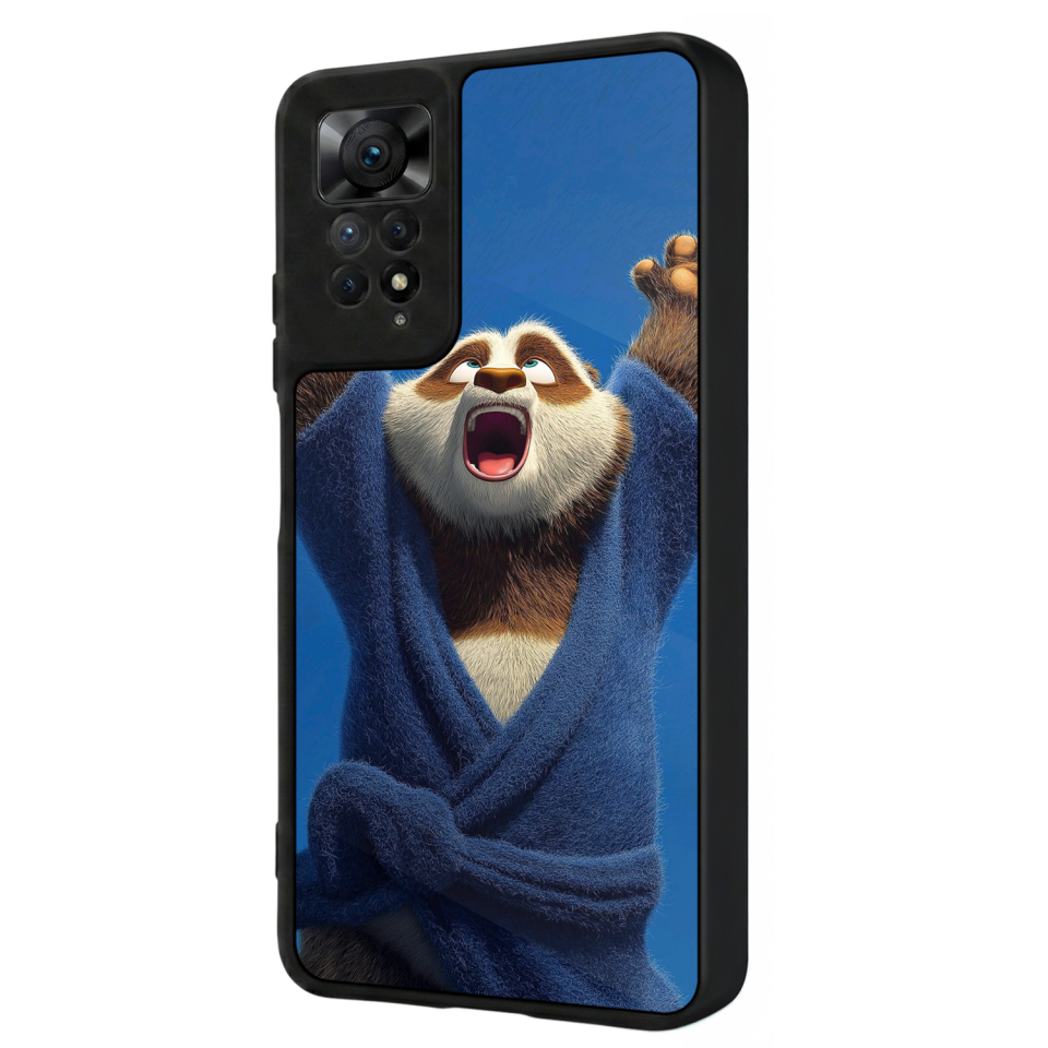 Xiaomi Redmi Note 12 Pro Uyumlu Kung Fu Panda Tasarımlı Glossy Premium Kılıf