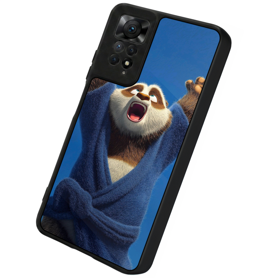 Xiaomi Redmi Note 12 Pro Uyumlu Kung Fu Panda Tasarımlı Glossy Premium Kılıf
