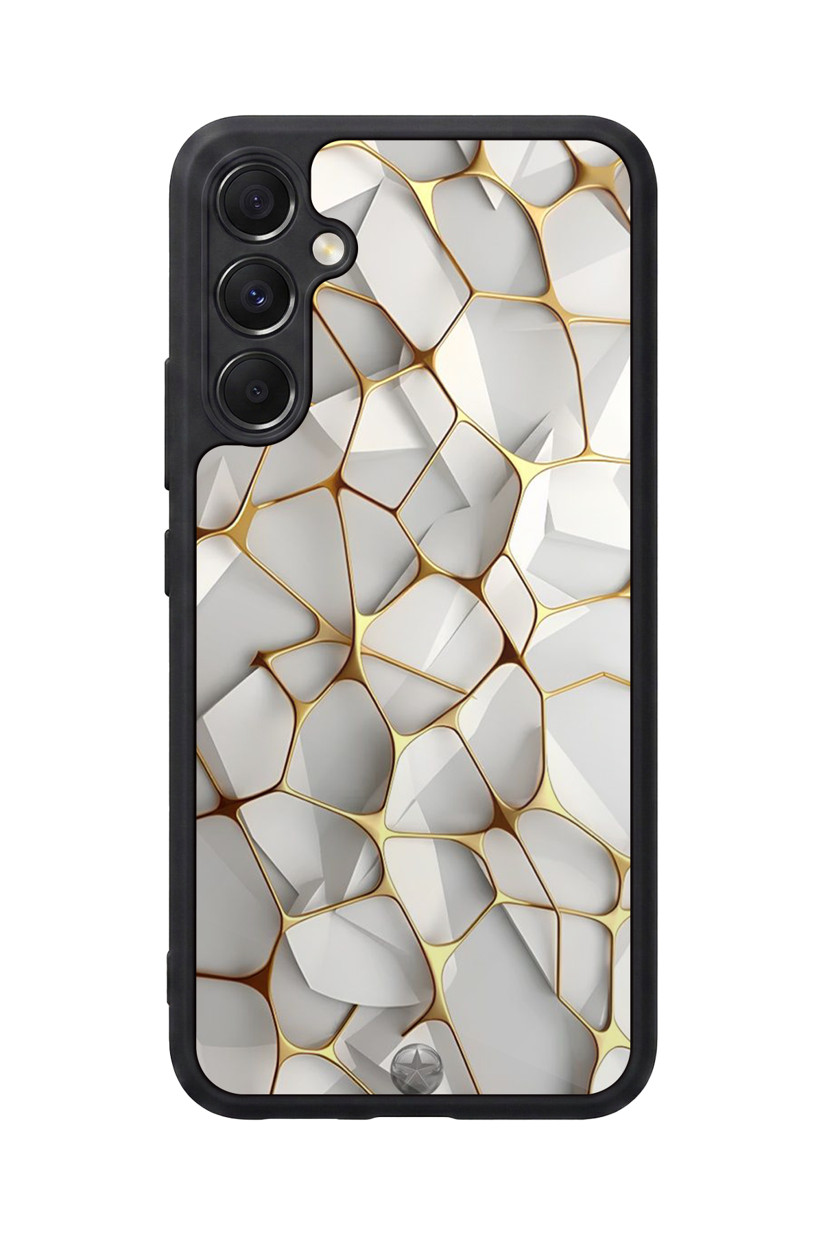 Samsung Galaxy A34 Uyumlu Mermer Marble Tasarımlı Glossy Premium Kılıf
