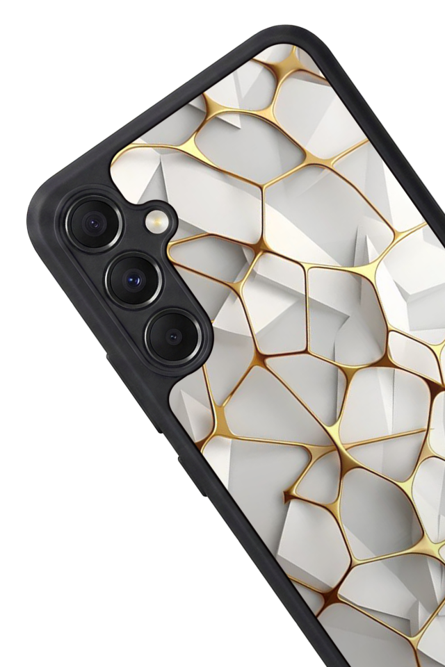 Samsung Galaxy A34 Uyumlu Mermer Marble Tasarımlı Glossy Premium Kılıf