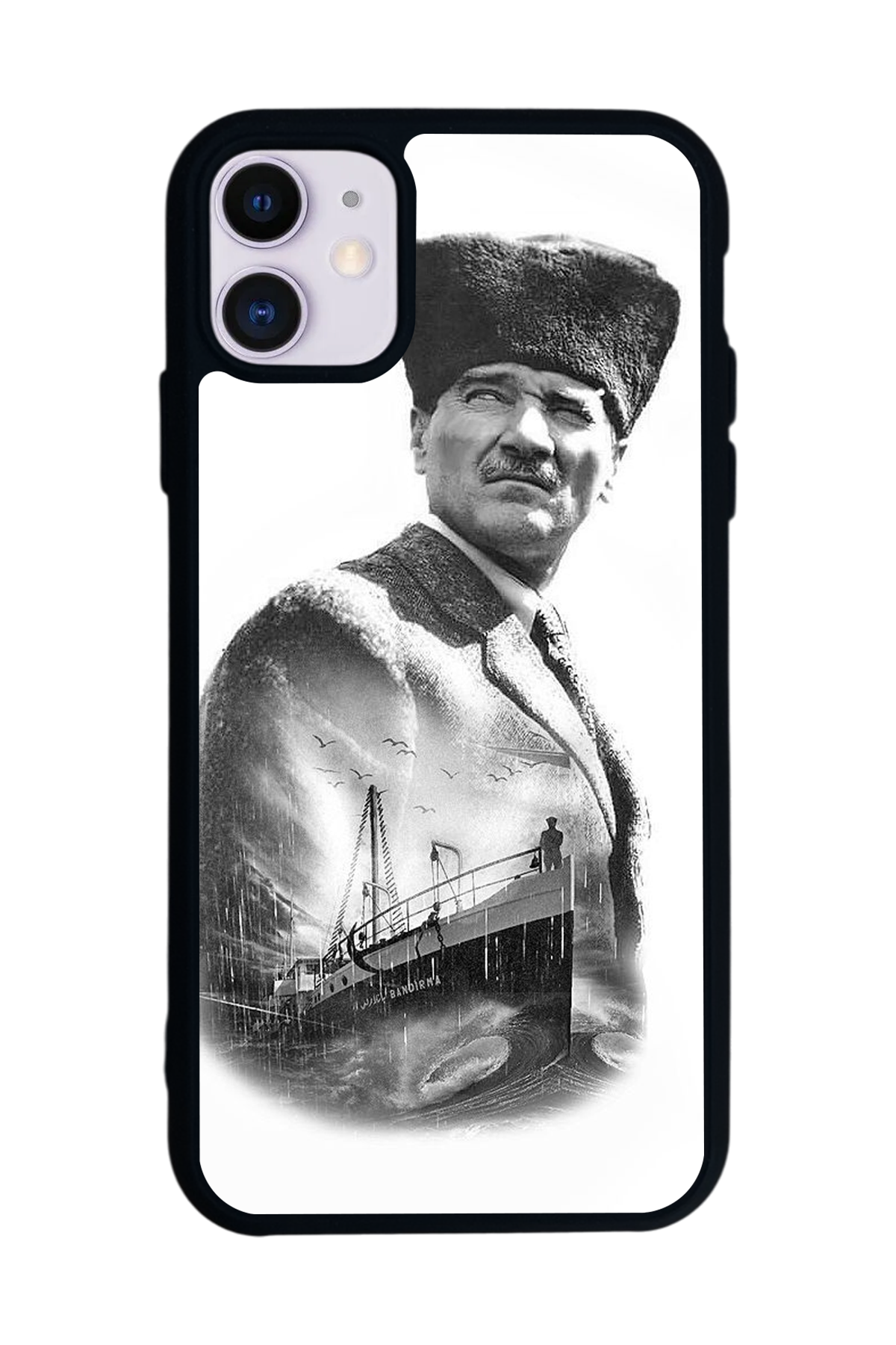 iPhone 11 Uyumlu Mustafa Kemal Ataturk Tasarımlı Glossy Premium Kılıf