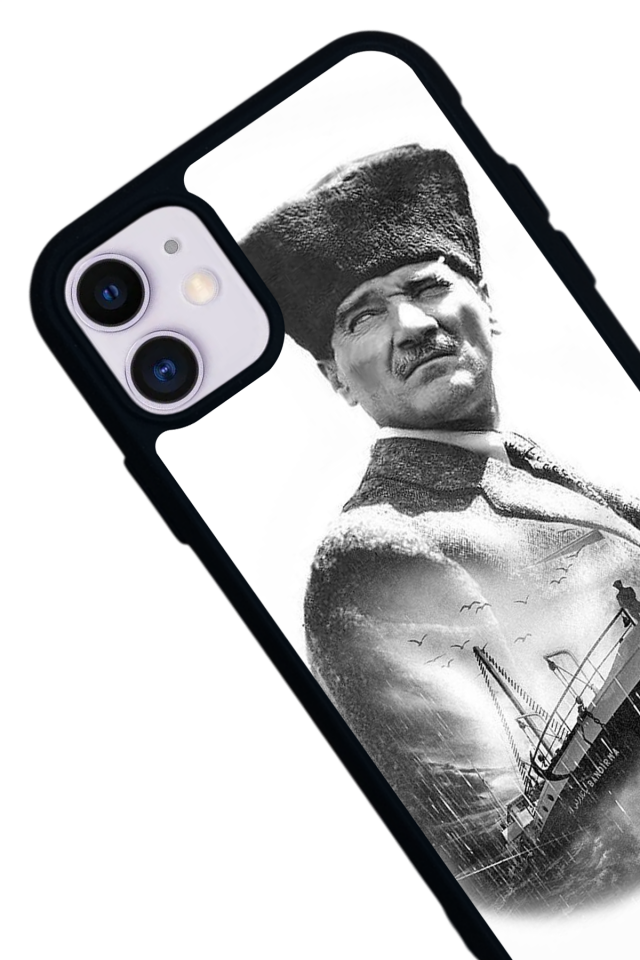 iPhone 11 Uyumlu Mustafa Kemal Ataturk Tasarımlı Glossy Premium Kılıf