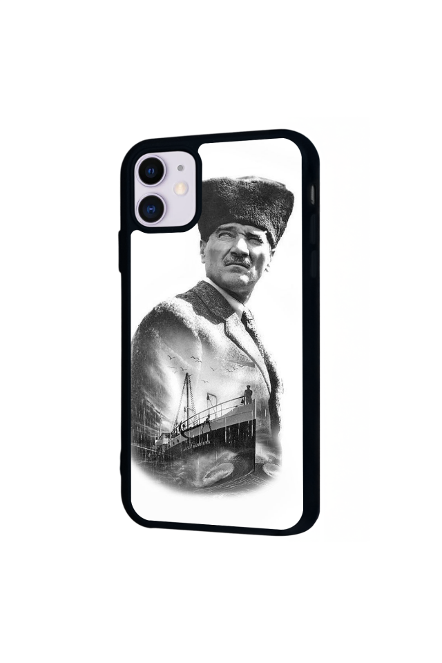 iPhone 11 Uyumlu Mustafa Kemal Ataturk Tasarımlı Glossy Premium Kılıf