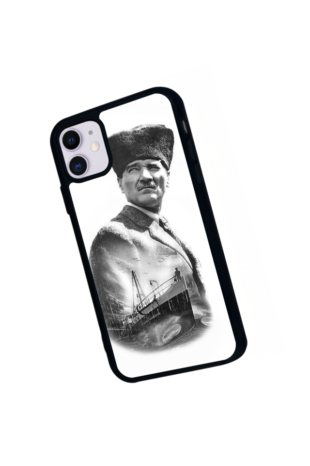 iPhone 11 Uyumlu Mustafa Kemal Ataturk Tasarımlı Glossy Premium Kılıf