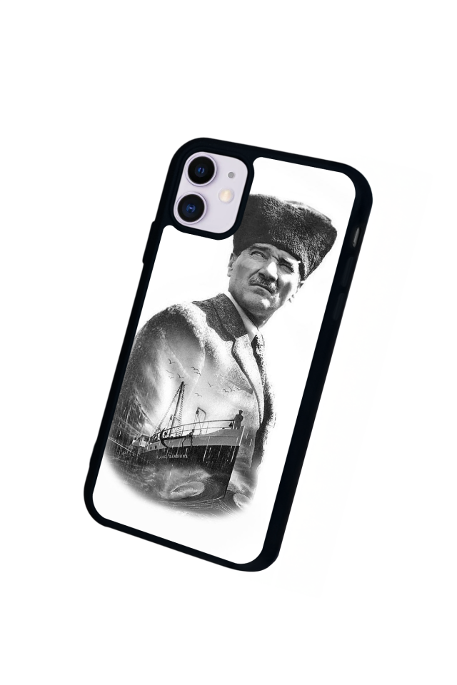 iPhone 11 Uyumlu Mustafa Kemal Ataturk Tasarımlı Glossy Premium Kılıf