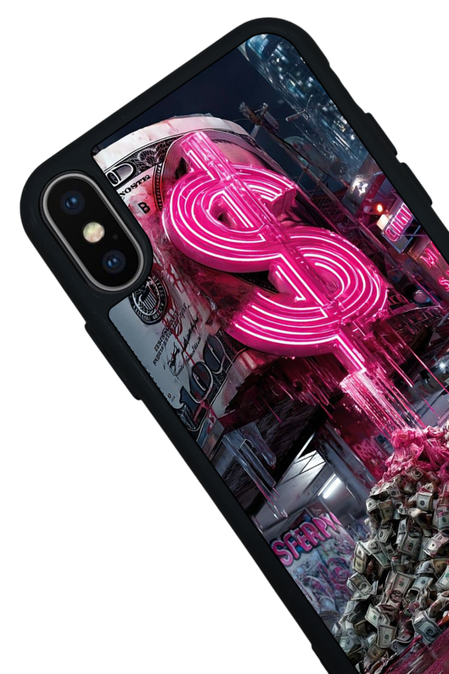 iPhone X/ XS Uyumlu Para Tasarımlı Glossy Premium Kılıf