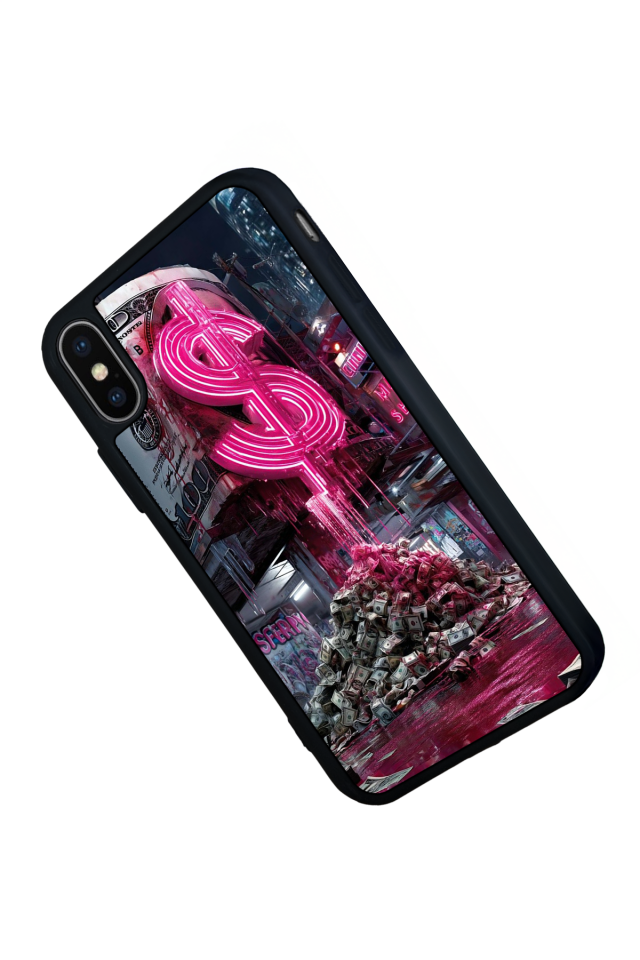 iPhone X/ XS Uyumlu Para Tasarımlı Glossy Premium Kılıf
