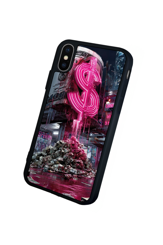 iPhone X/ XS Uyumlu Para Tasarımlı Glossy Premium Kılıf