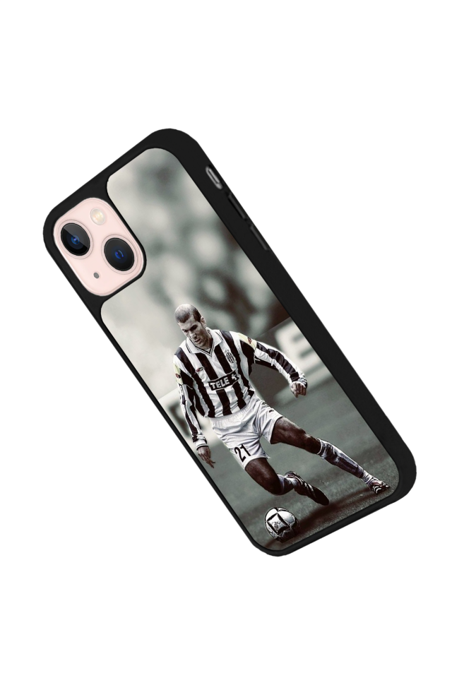 iPhone 15 Uyumlu Zidane Tasarımlı Glossy Premium Kılıf