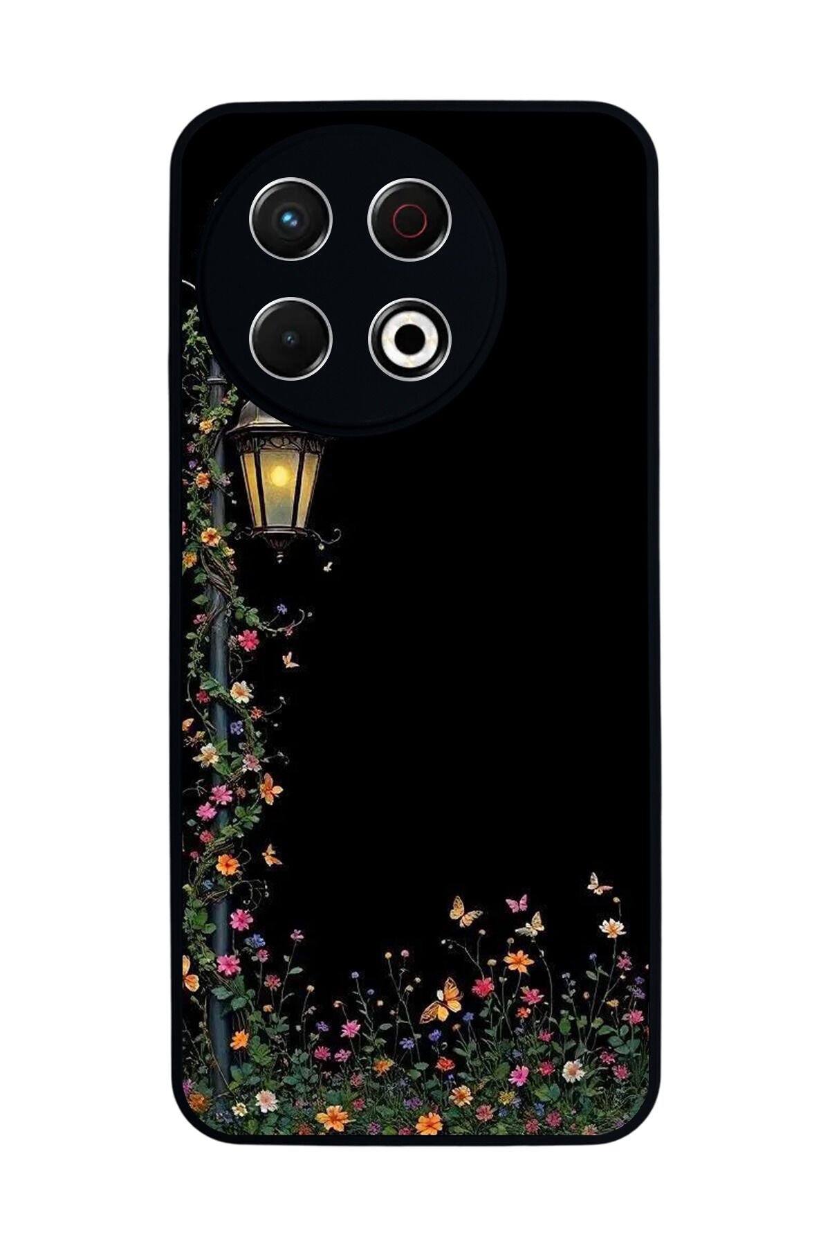 Tecno Spark 30 Pro Uyumlu Floral Tasarımlı Glossy Premium Kılıf