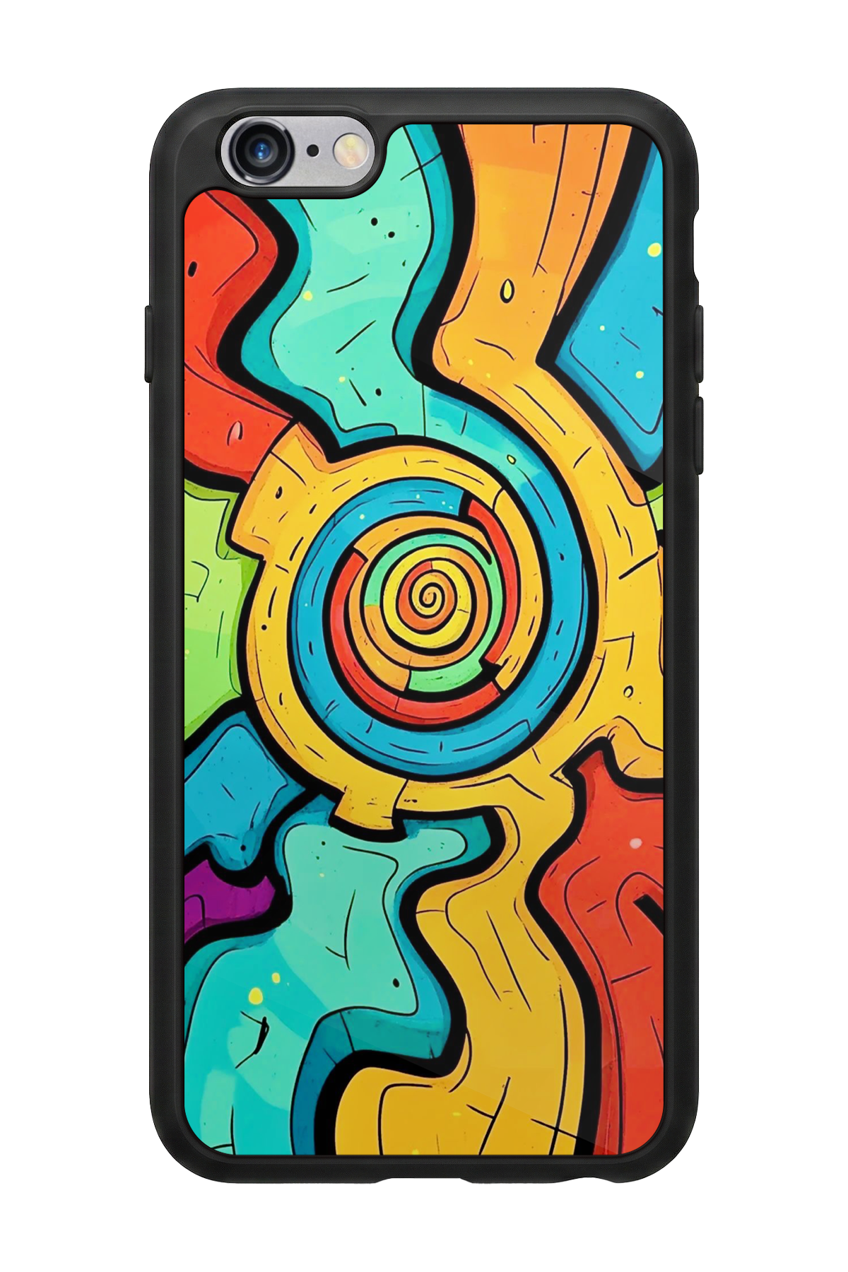 iPhone 6s Plus Uyumlu Abstract Tasarımlı Glossy Premium Kılıf