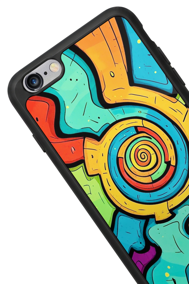 iPhone 6s Plus Uyumlu Abstract Tasarımlı Glossy Premium Kılıf
