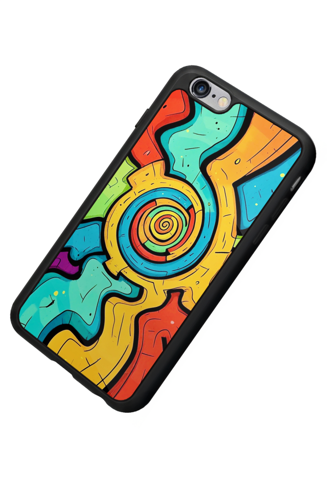 iPhone 6s Plus Uyumlu Abstract Tasarımlı Glossy Premium Kılıf