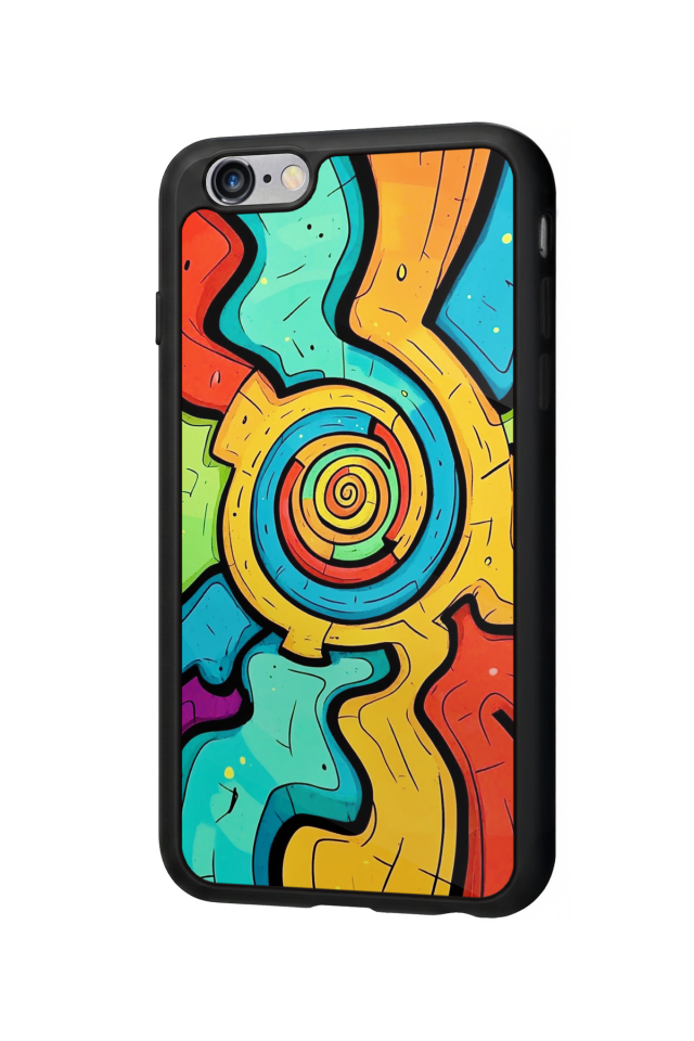 iPhone 6s Plus Uyumlu Abstract Tasarımlı Glossy Premium Kılıf