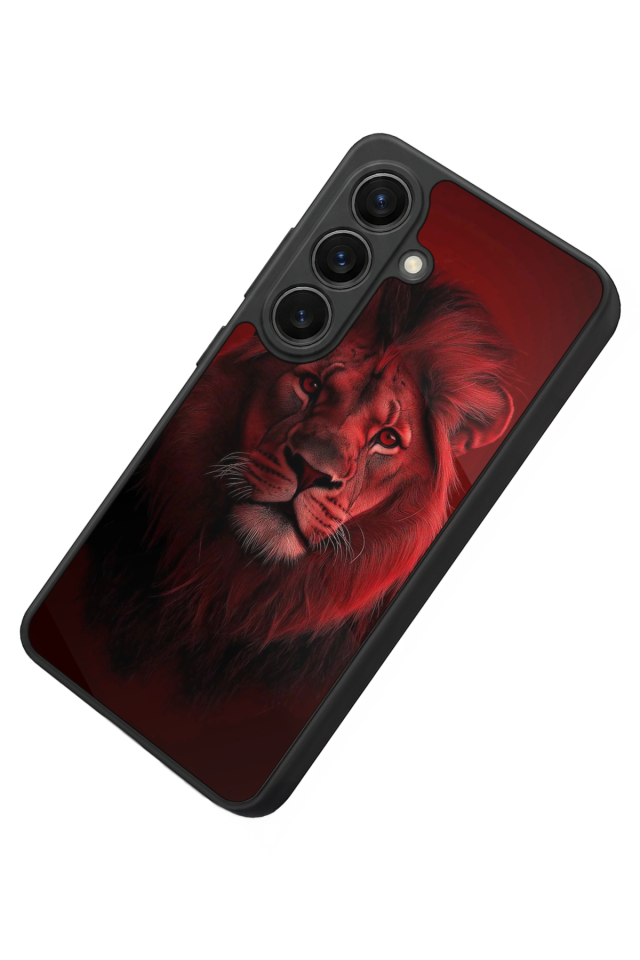 Samsung Galaxy S26 Uyumlu Aslan Tasarımlı Glossy Premium Kılıf