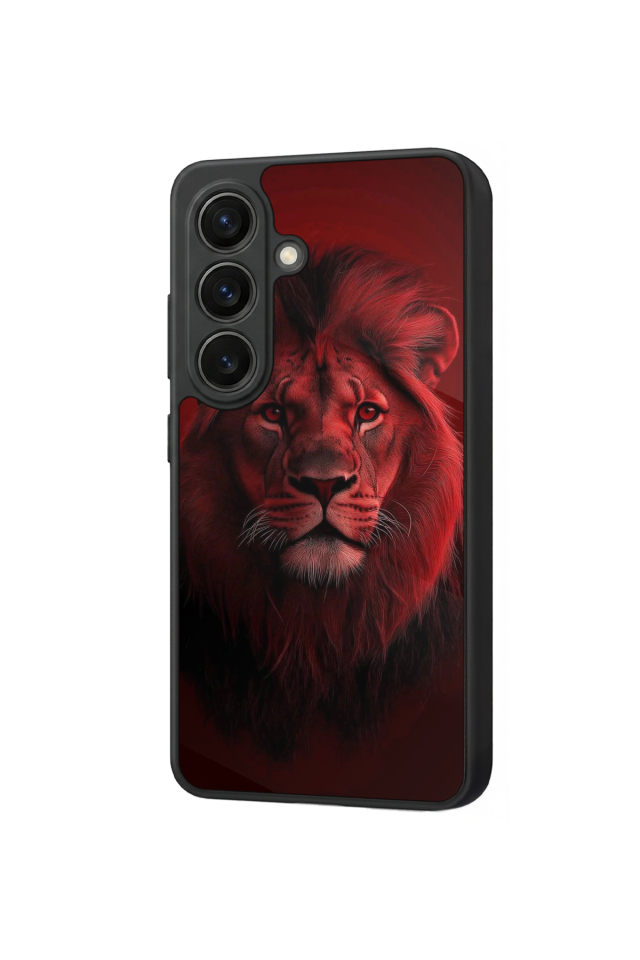 Samsung Galaxy S26 Uyumlu Aslan Tasarımlı Glossy Premium Kılıf