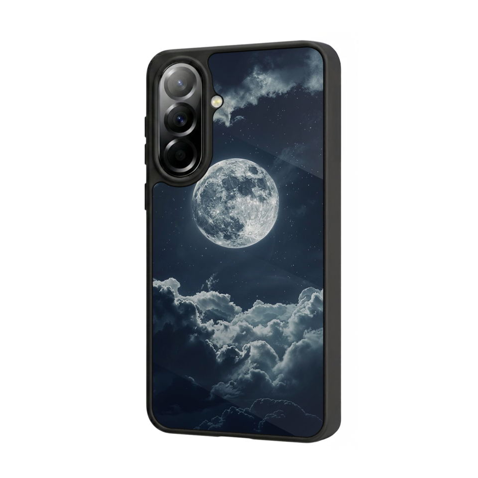 Samsung Galaxy A57 Uyumlu Ay Tasarımlı Glossy Premium Kılıf