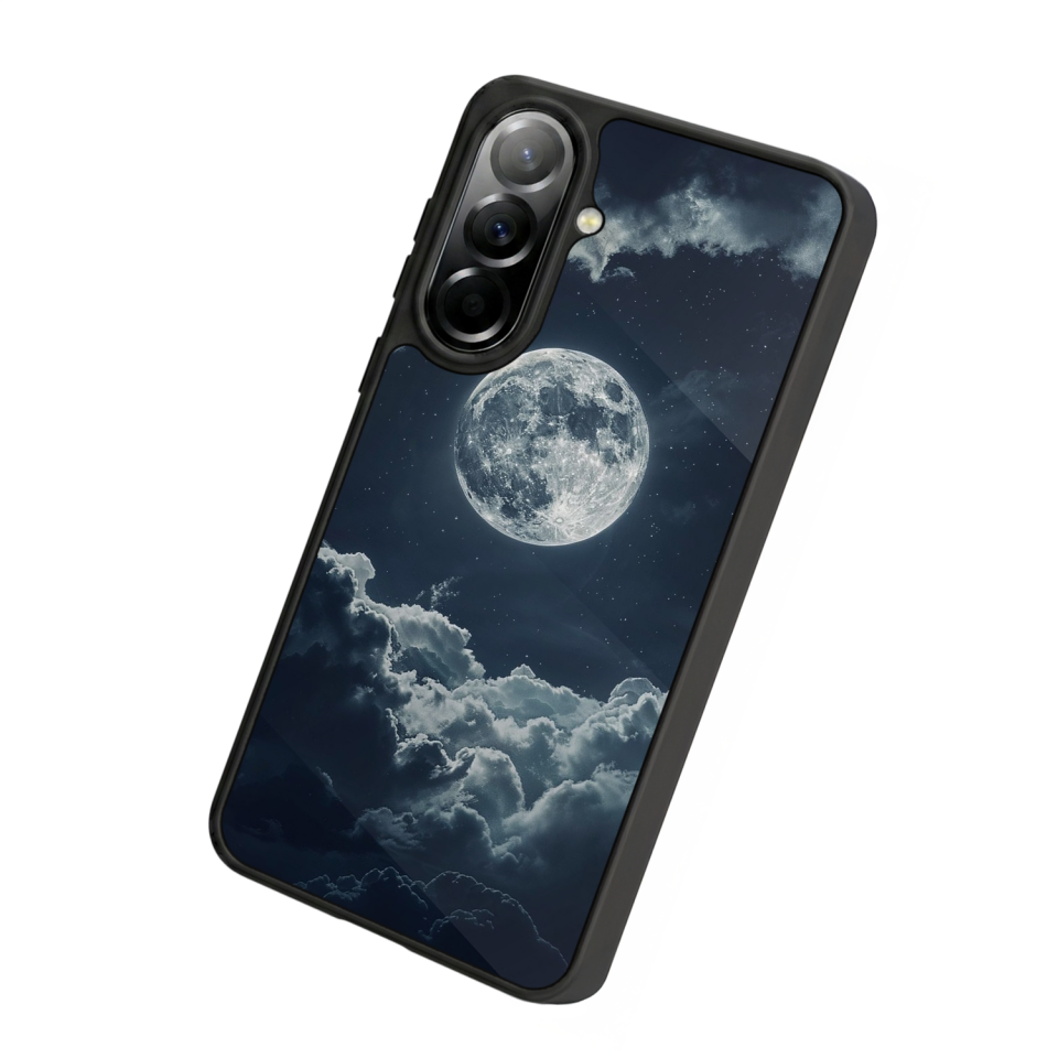 Samsung Galaxy A57 Uyumlu Ay Tasarımlı Glossy Premium Kılıf