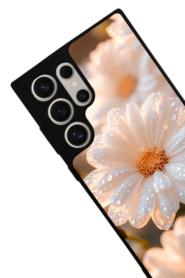 Samsung Galaxy S23 Ultra Uyumlu Cicek Tasarımlı Glossy Premium Kılıf