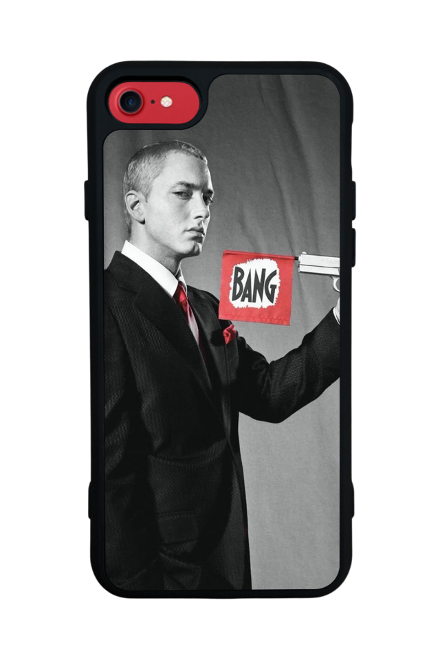 iPhone SE Uyumlu Eminem Tasarımlı Glossy Premium Kılıf