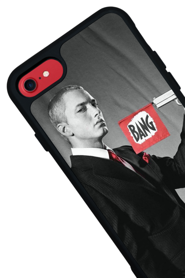 iPhone SE Uyumlu Eminem Tasarımlı Glossy Premium Kılıf