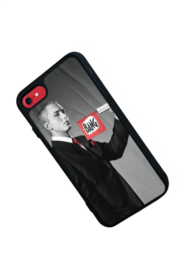 iPhone SE Uyumlu Eminem Tasarımlı Glossy Premium Kılıf