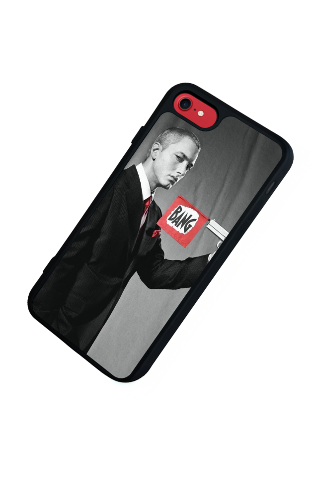 iPhone SE Uyumlu Eminem Tasarımlı Glossy Premium Kılıf