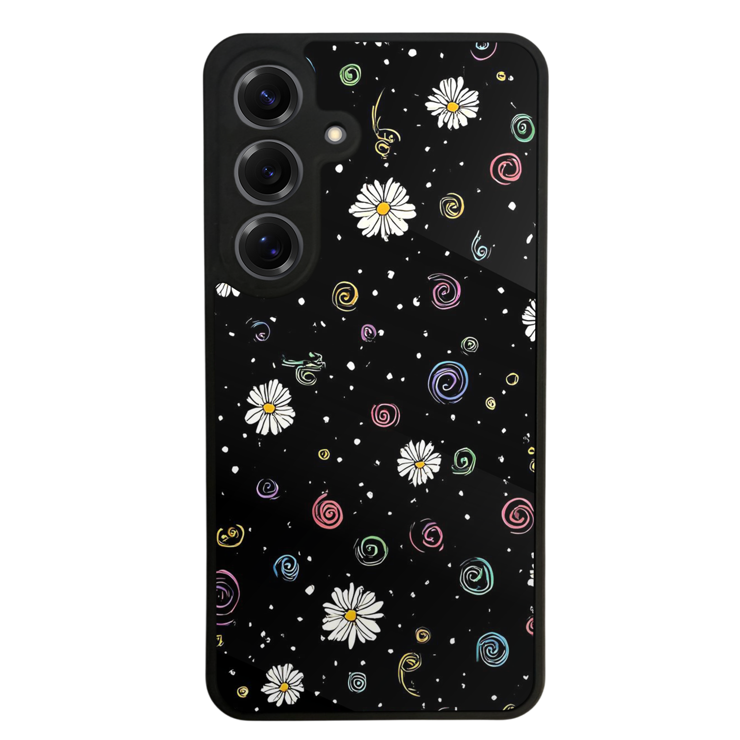 Samsung Galaxy S25 Uyumlu Floral Tasarımlı Glossy Premium Kılıf