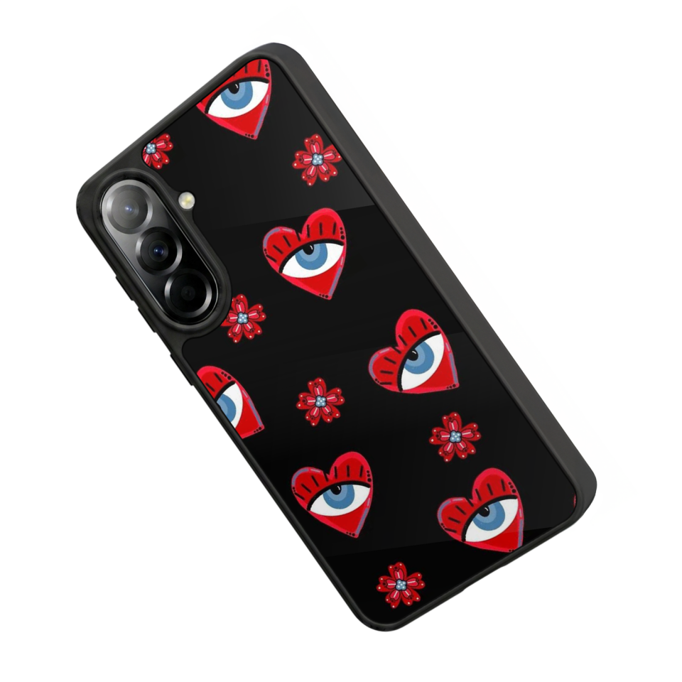 Samsung Galaxy A57 Uyumlu Göz Tasarımlı Glossy Premium Kılıf