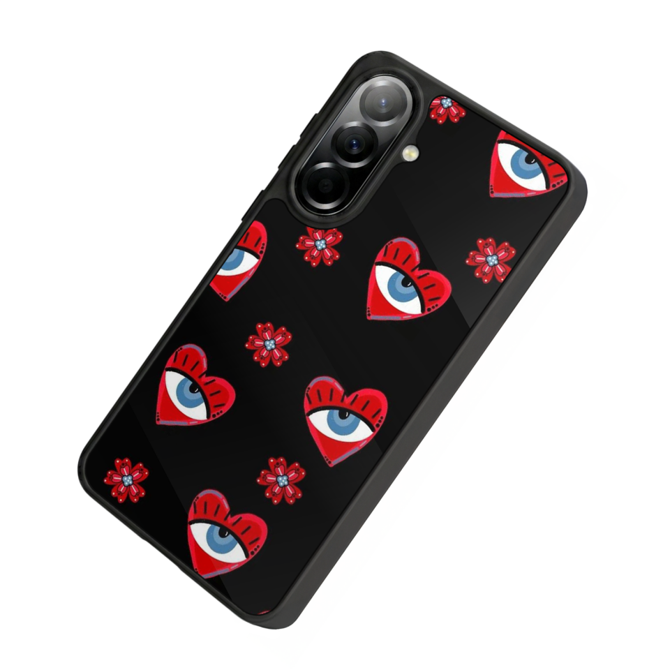 Samsung Galaxy A57 Uyumlu Göz Tasarımlı Glossy Premium Kılıf