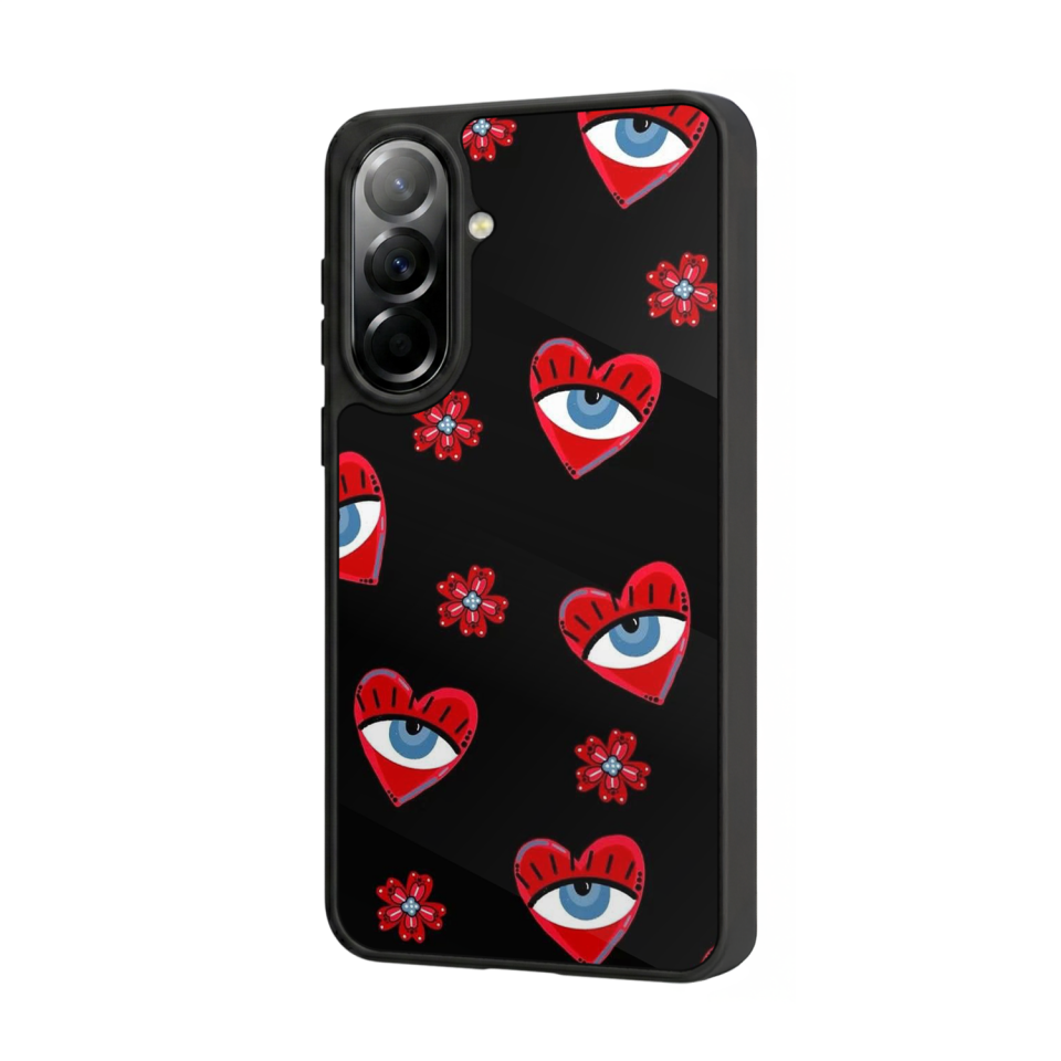 Samsung Galaxy A57 Uyumlu Göz Tasarımlı Glossy Premium Kılıf