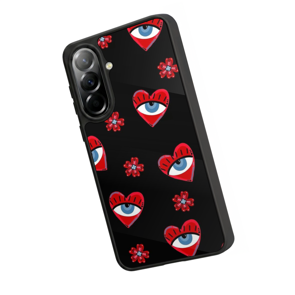 Samsung Galaxy A57 Uyumlu Göz Tasarımlı Glossy Premium Kılıf